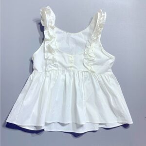 ZARA S peplum ruffled baby doll tank top